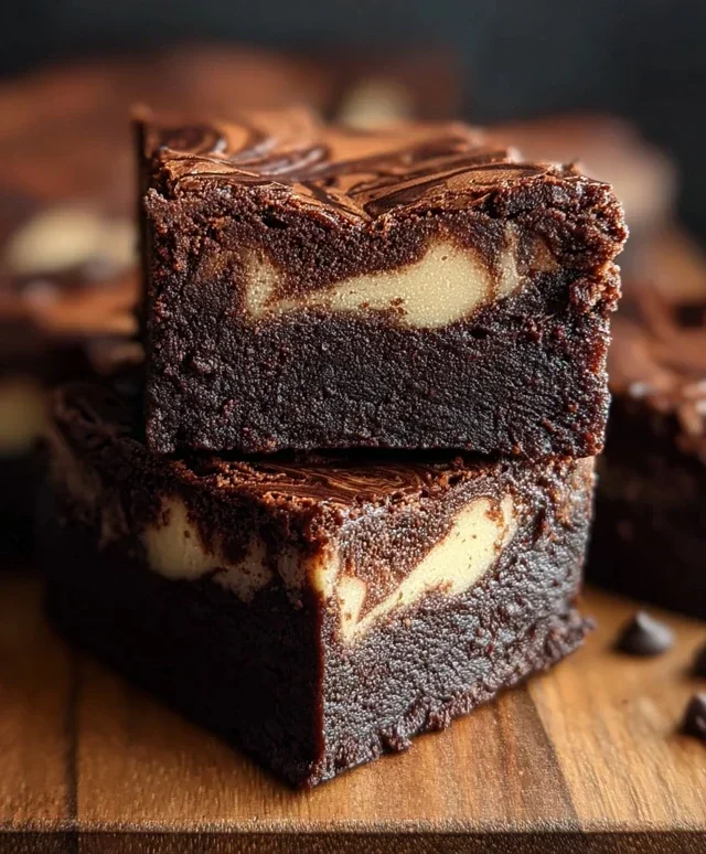 Dark Chocolate Cheesecake Brownies