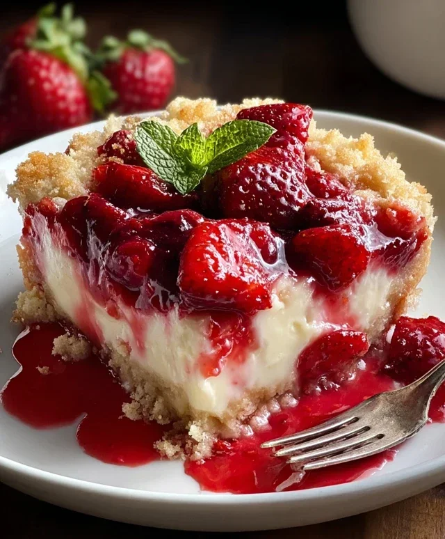 Strawberry Cheesecake Dump Cake