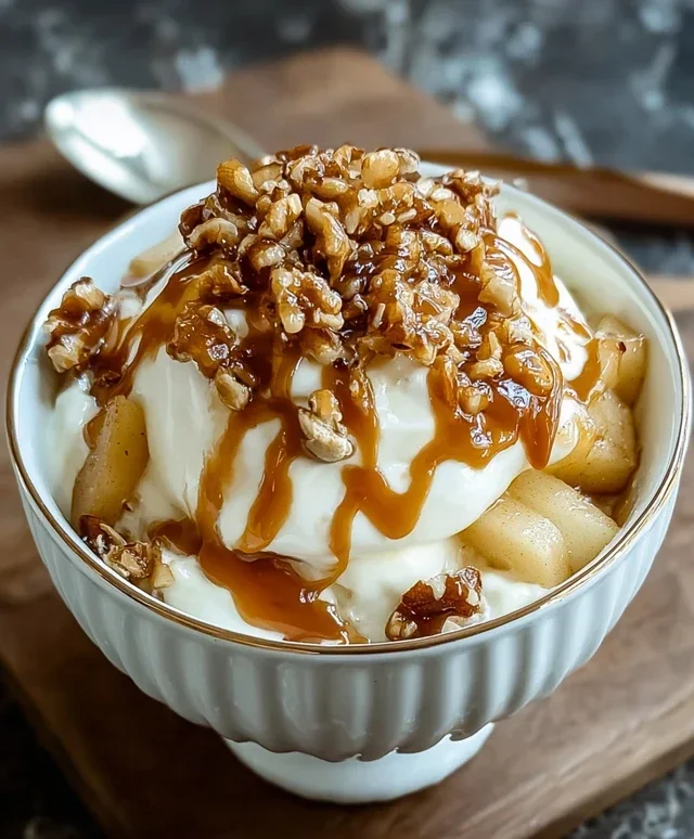 Caramel Apple Pie Yogurt Bowl