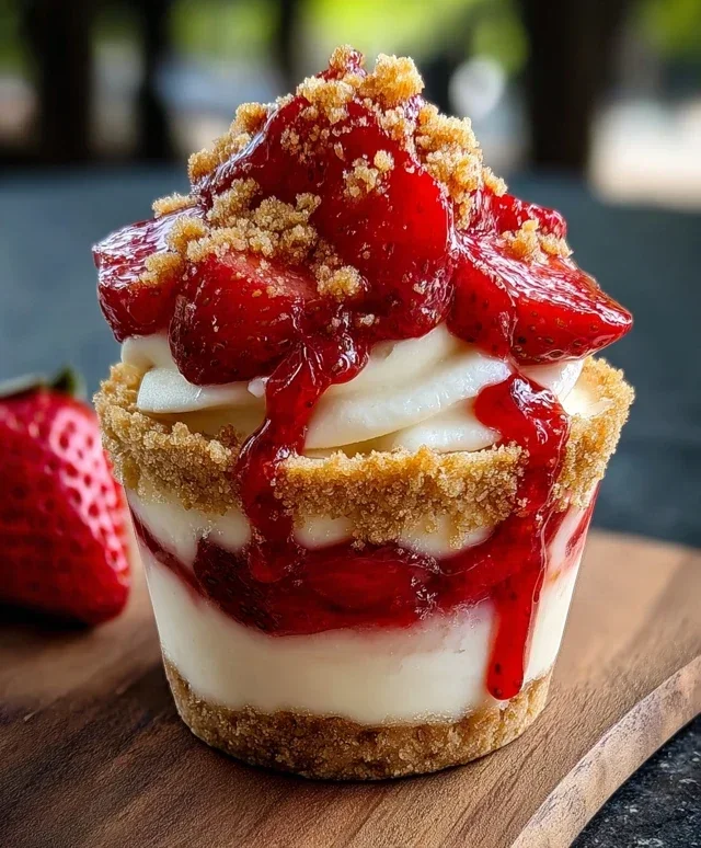 Strawberry Cheesecake Cups