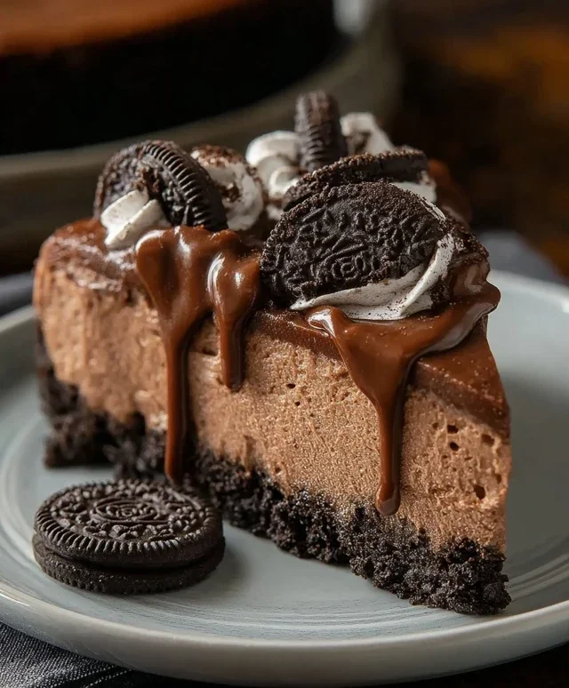 No Bake Oreo Nutella Cheesecake
