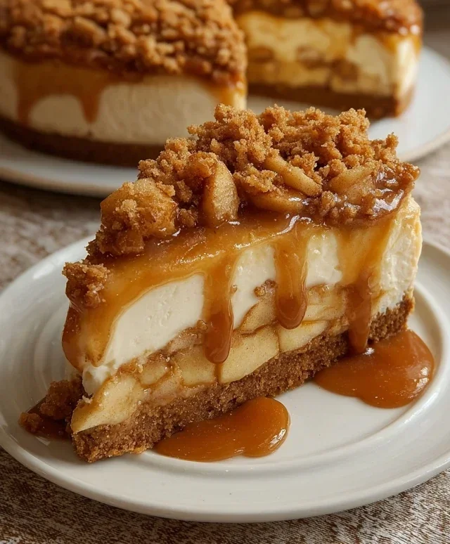 No bake Apple pie cheesecake