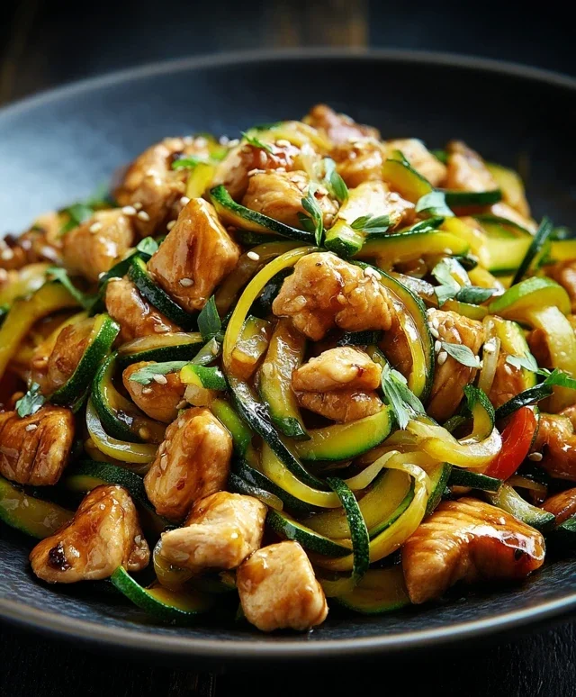 Chicken Zucchini Stir Fry