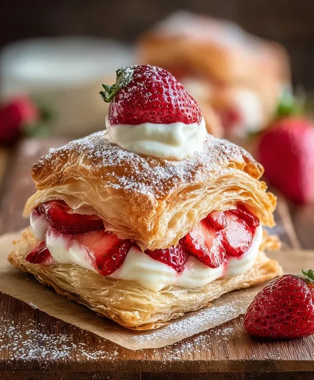 Strawberry Flaky Puffs