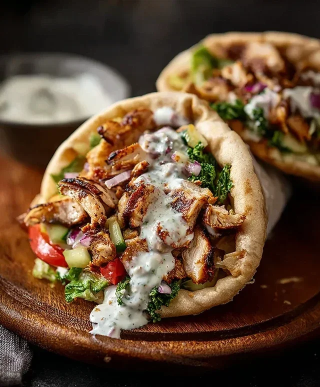 Chicken Shawarma with Garlic Sauce Recipe (Easy & Delicious)