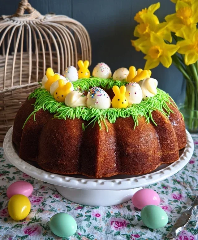 Easter Basket Bundt Cake Recipe (Easy Spring Dessert!)