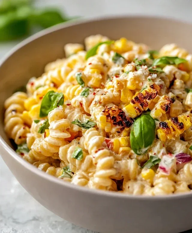 Creamy Street Corn Pasta Salad