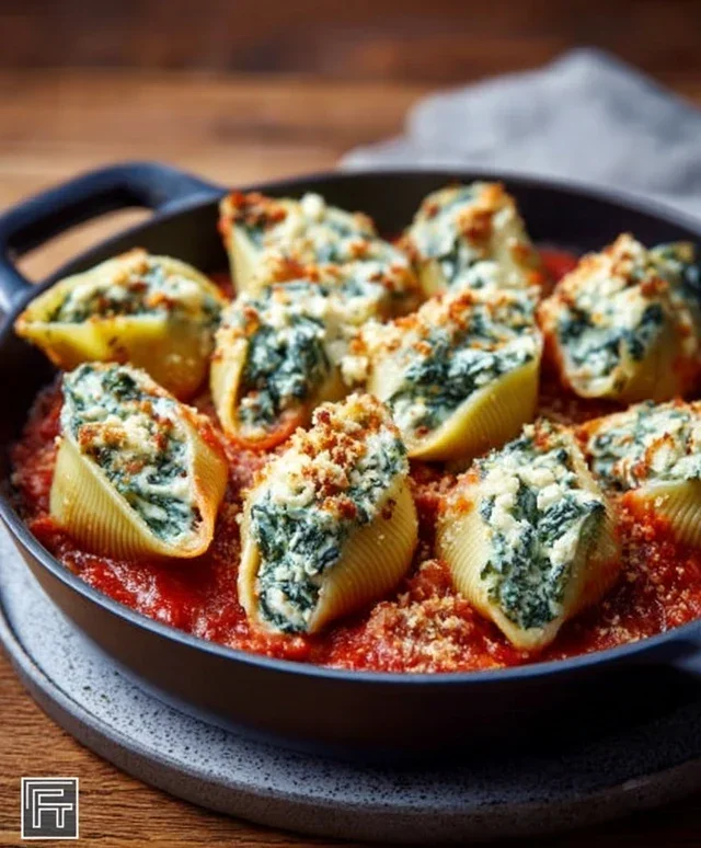 Spinach and Ricotta Stuffed Shells Recipe