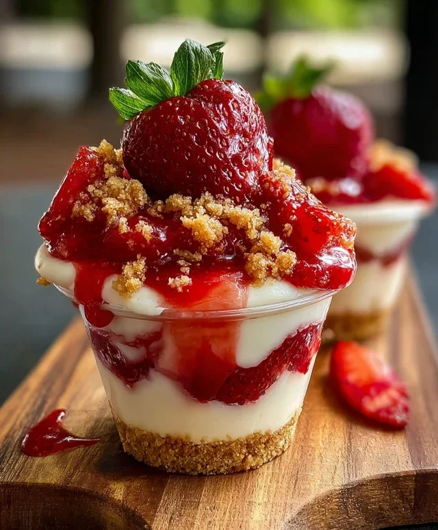 Strawberry Cheesecake Cups