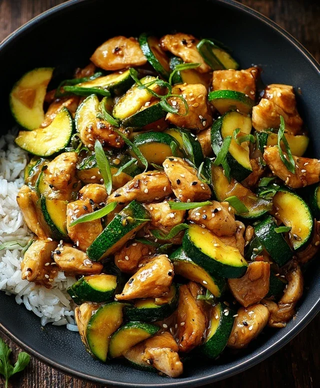 Chicken Zucchini Stir Fry