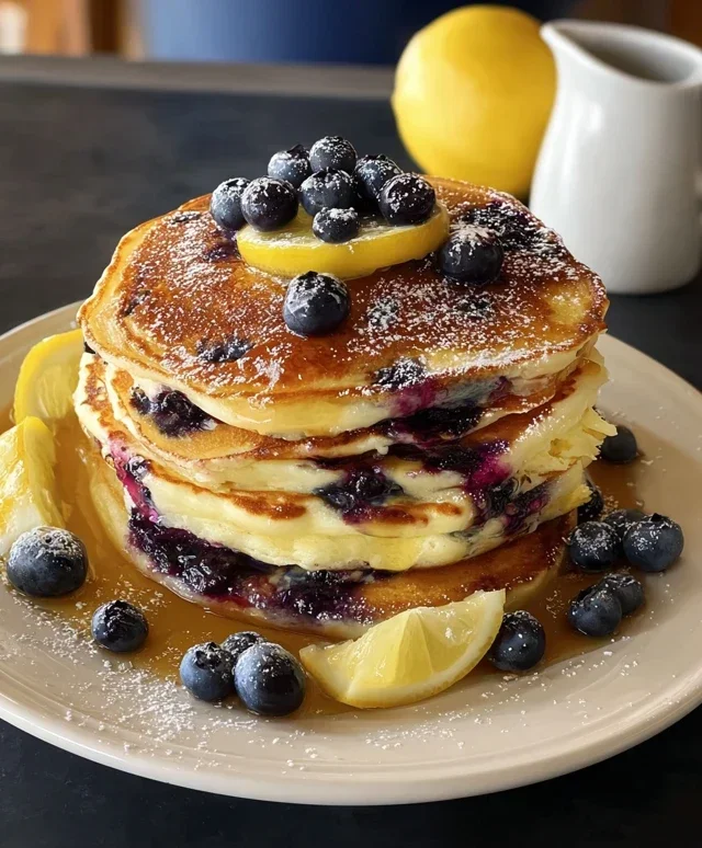 Lemon Blueberry Pancakes