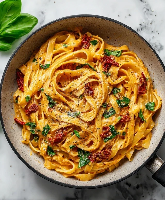 Vegan Creamy Sun Dried Tomato Pasta Recipe