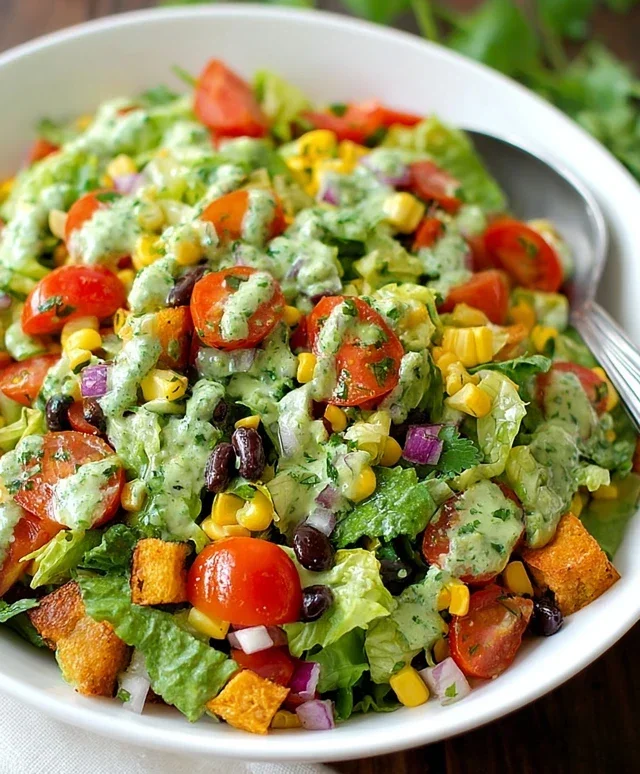 Southwestern Chopped Salad with Cilantro-Lime Dressing