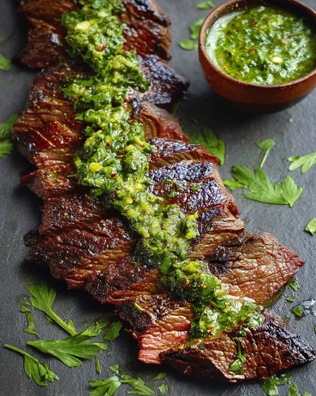 Skirt Steak Marinade Recipe with Chimichurri Recipe
