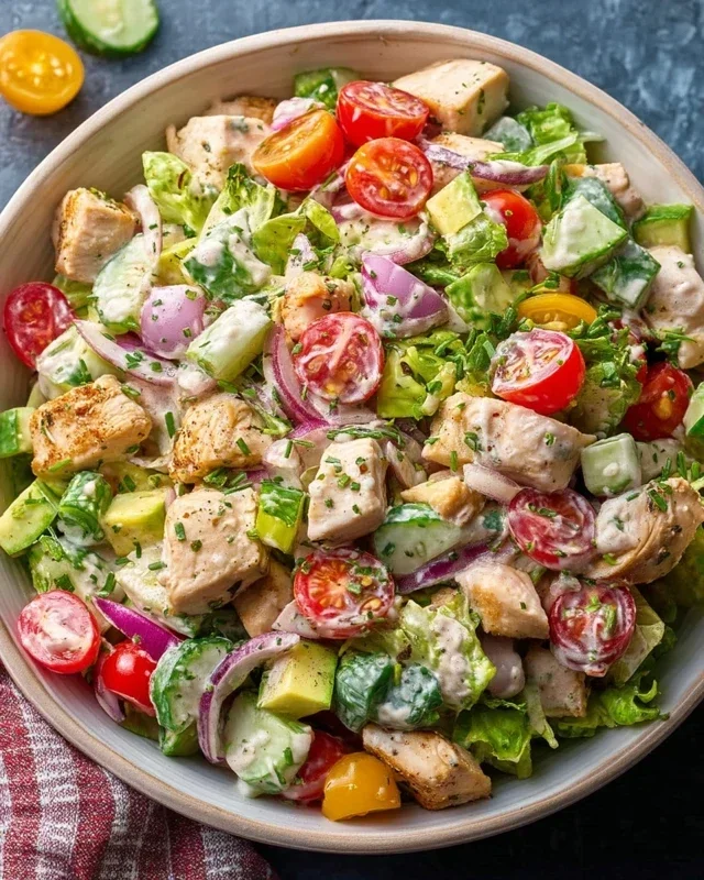 Healthy Ranch Chicken Salad