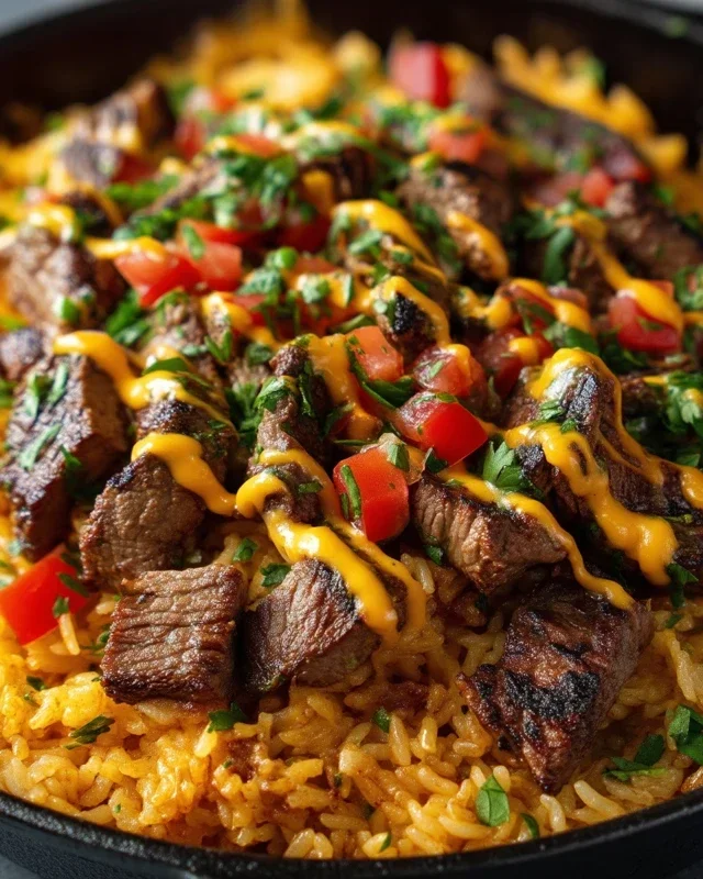 Steak Queso Rice : A Flavorful Recipe