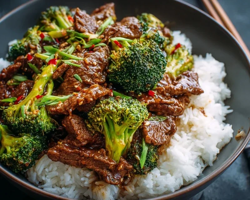 Chinese Beef and Broccoli (牛肉炒西兰花)