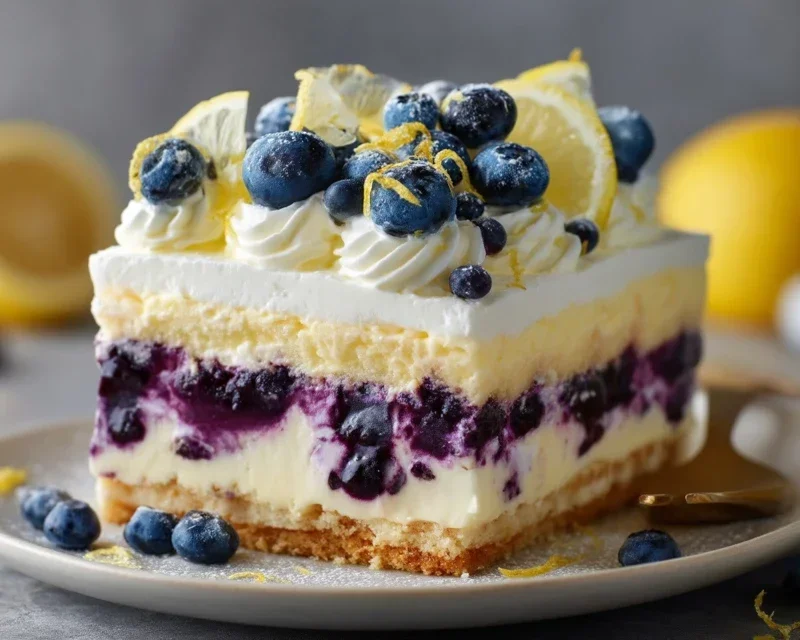 Mini Lemon Cakes With Lavender Glaze