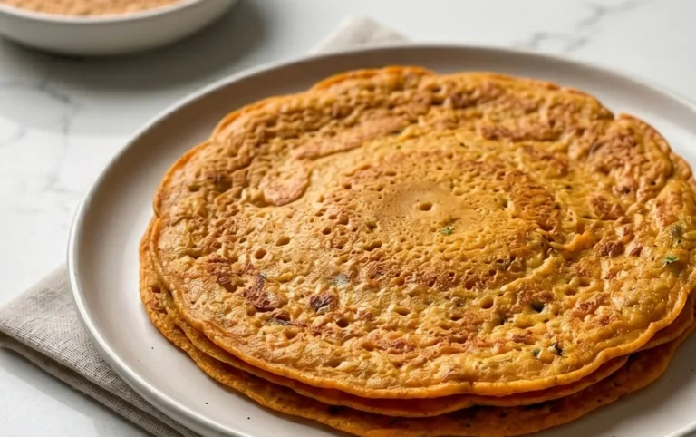 Masoor Dal Chilla | Savory Red Lentil Pancakes