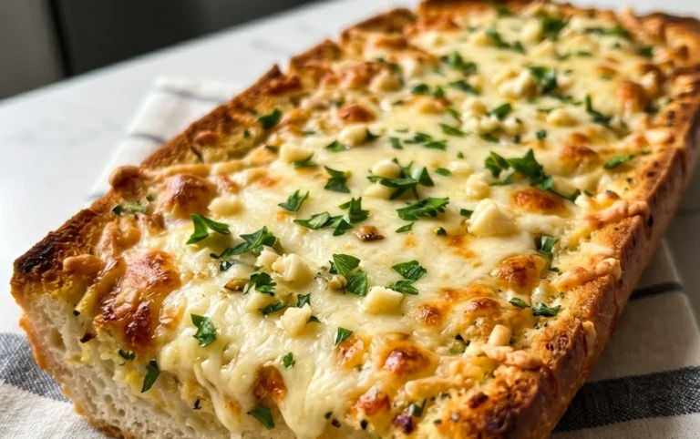 BEST CHEESY GARLIC BREAD RECIPE