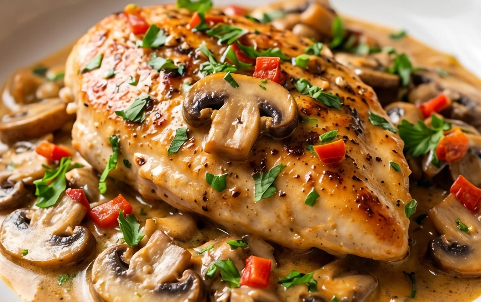 Creamy Mushroom Chicken Recipe