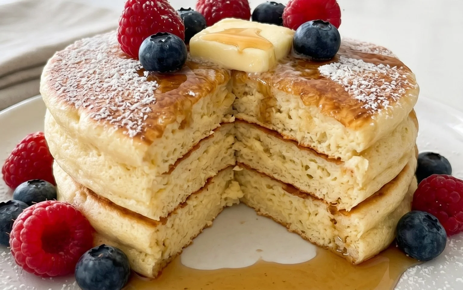 Fluffy Japanese Soufflé Pancakes