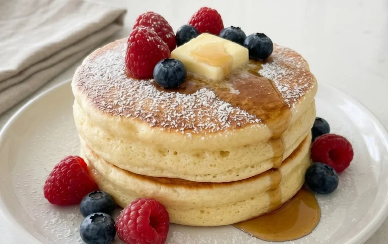 Fluffy Japanese Soufflé Pancakes