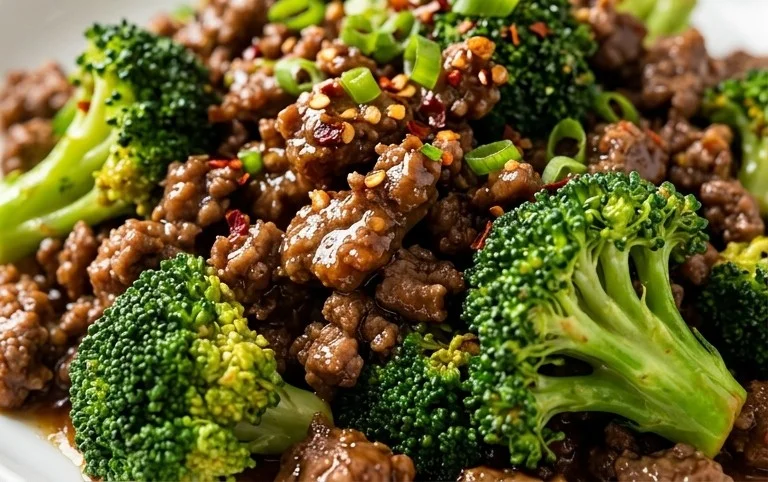 Ground Beef and Broccoli