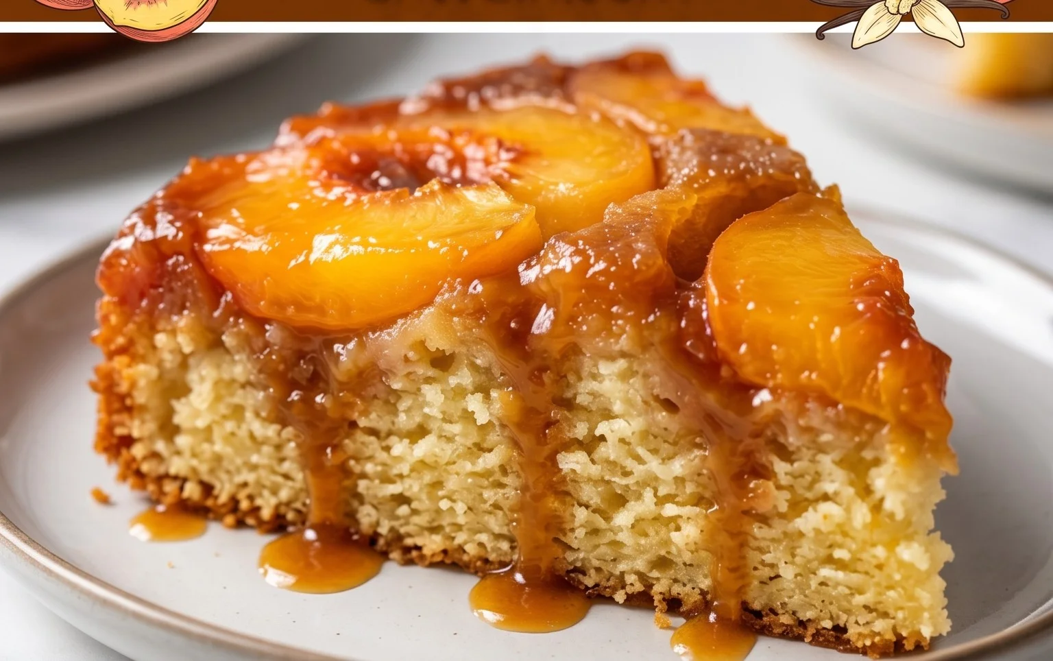 Peach Upside-Down Cake Recipe