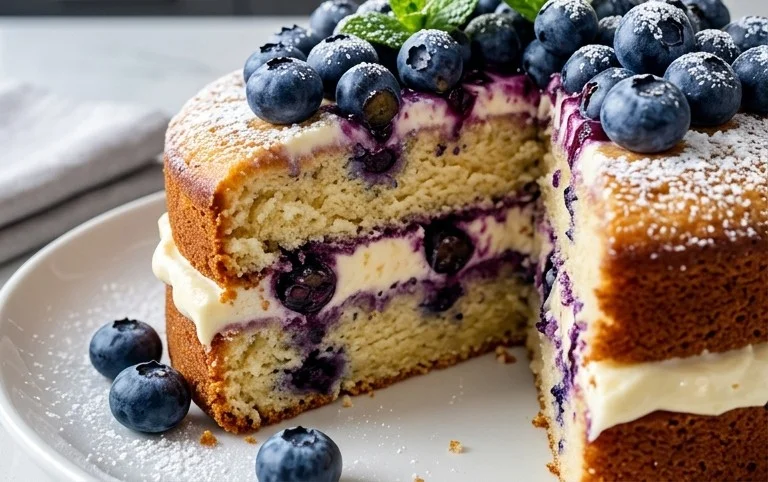 Nova Scotia Blueberry Cream Cake