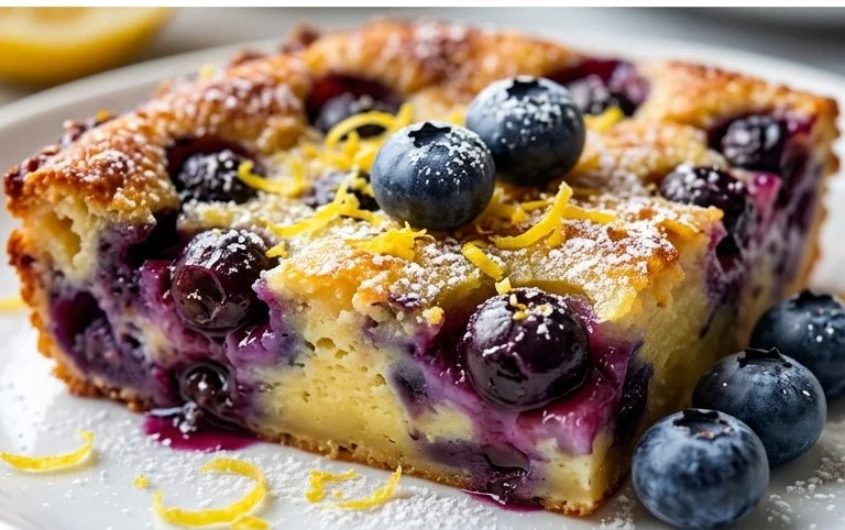 Lemon Blueberry Clafoutis