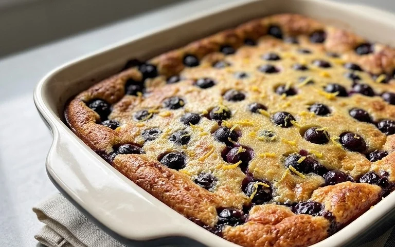 Lemon Blueberry Clafoutis