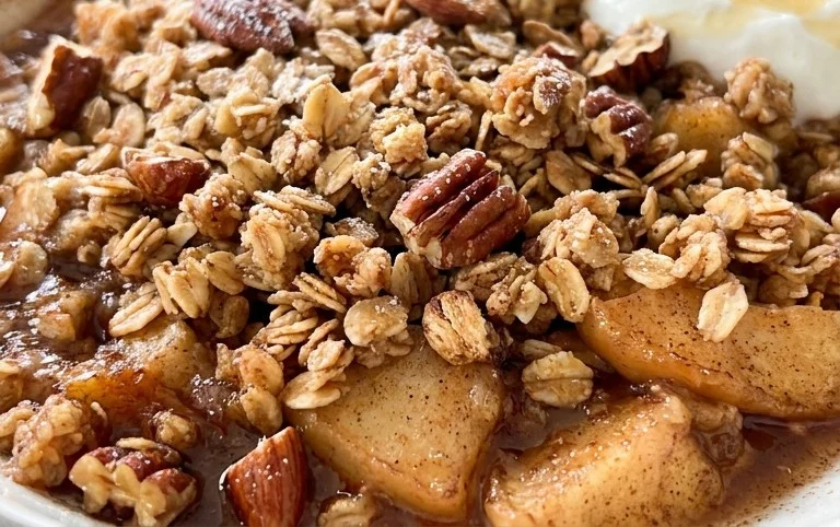 Healthy Breakfast Apple Crum extractble