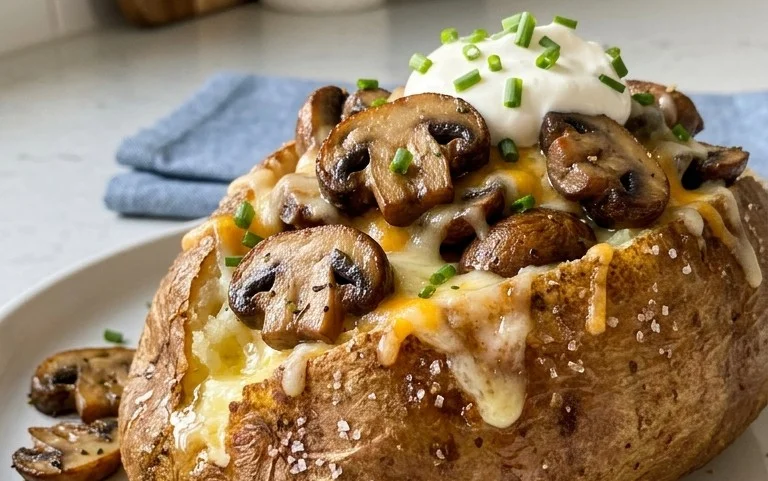 The Ultimate Stuffed Baked Potatoes with Mushrooms