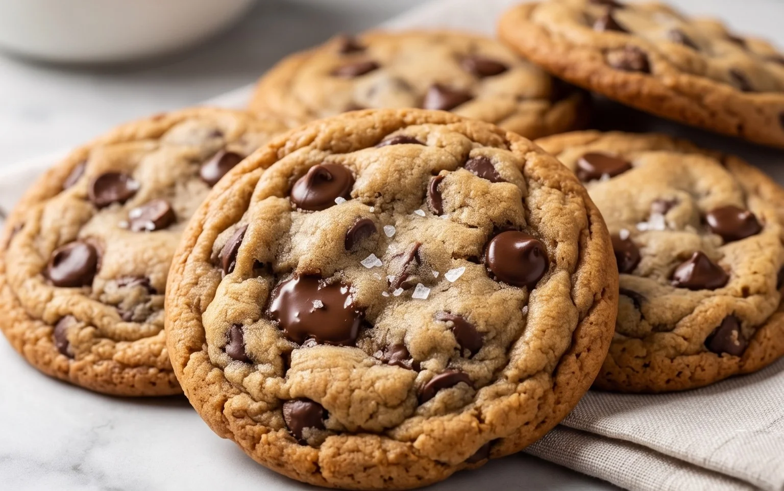 Crispy and Chewy Chocolate Chip Cookies