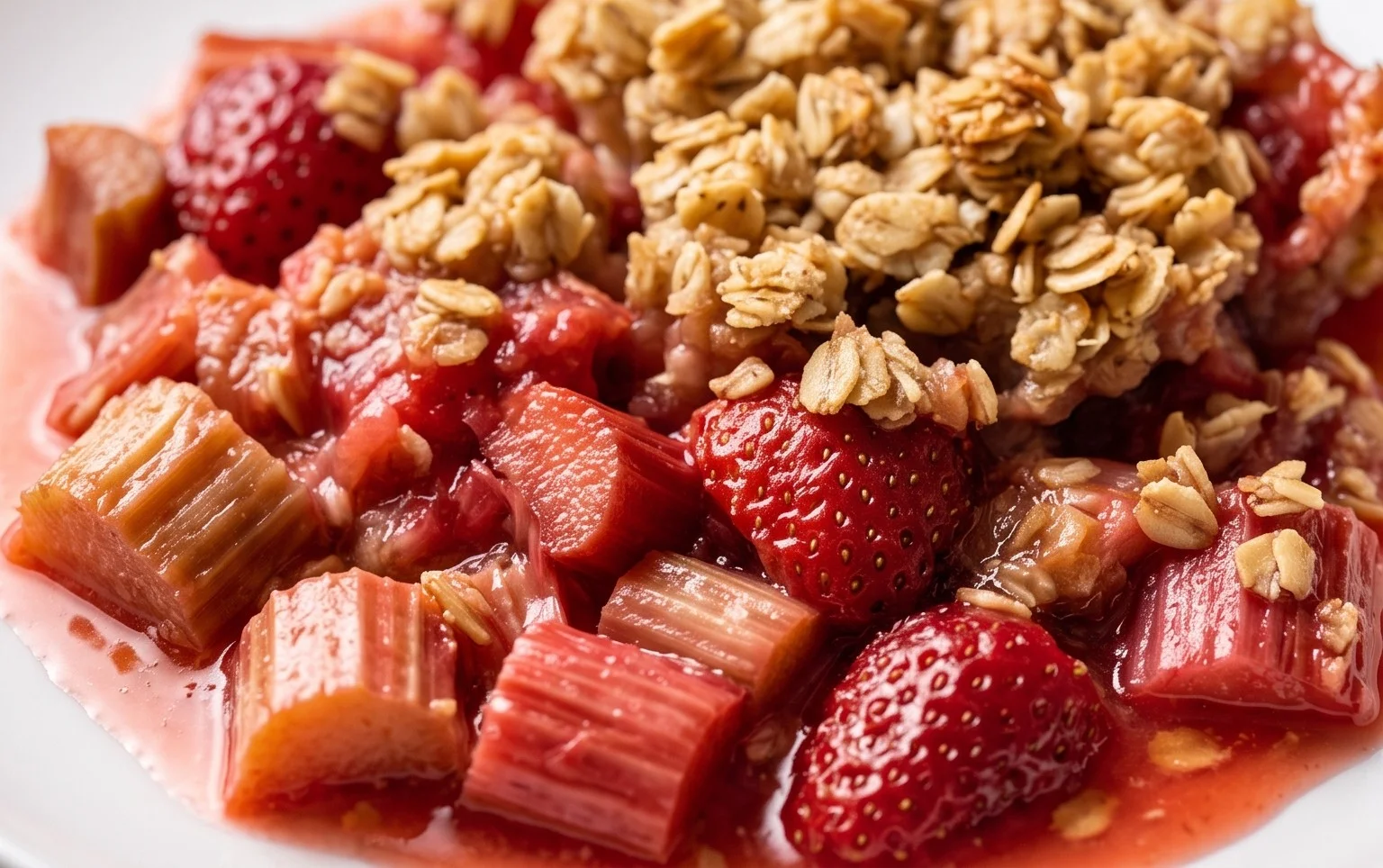 Easy Rhubarb Crisp