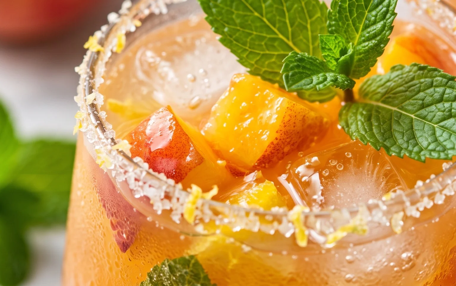 Refreshing Peach Lemonade