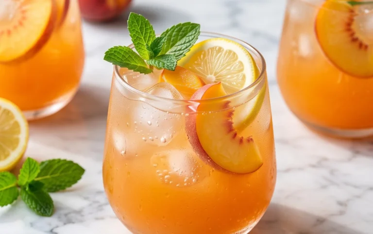 Refreshing Peach Lemonade