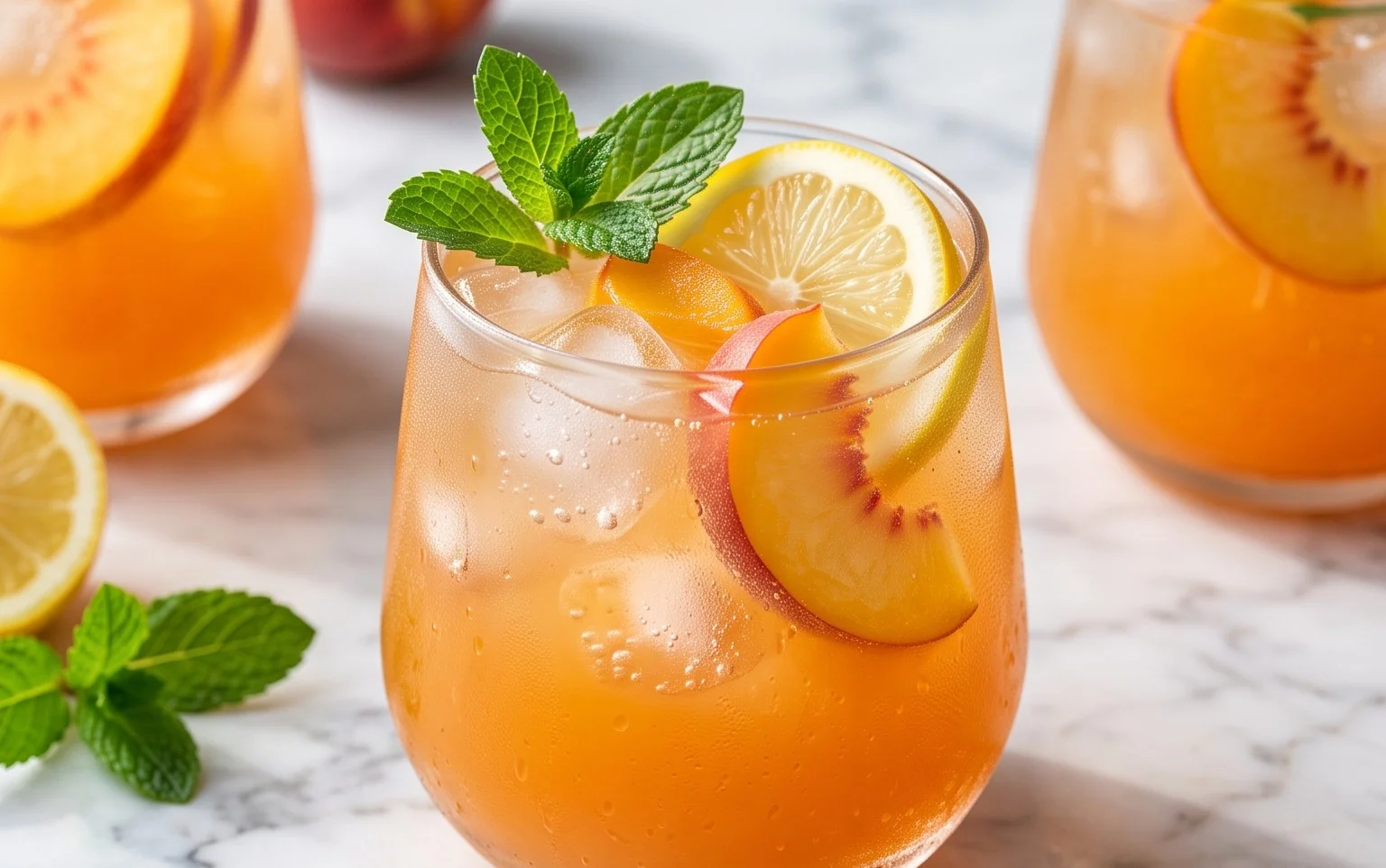 Refreshing Peach Lemonade