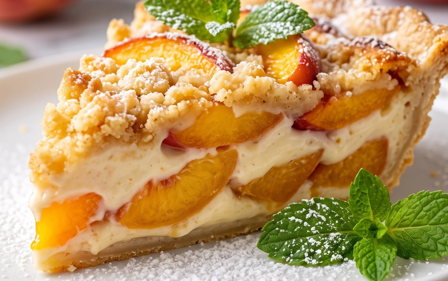 Peaches and Cream Pie