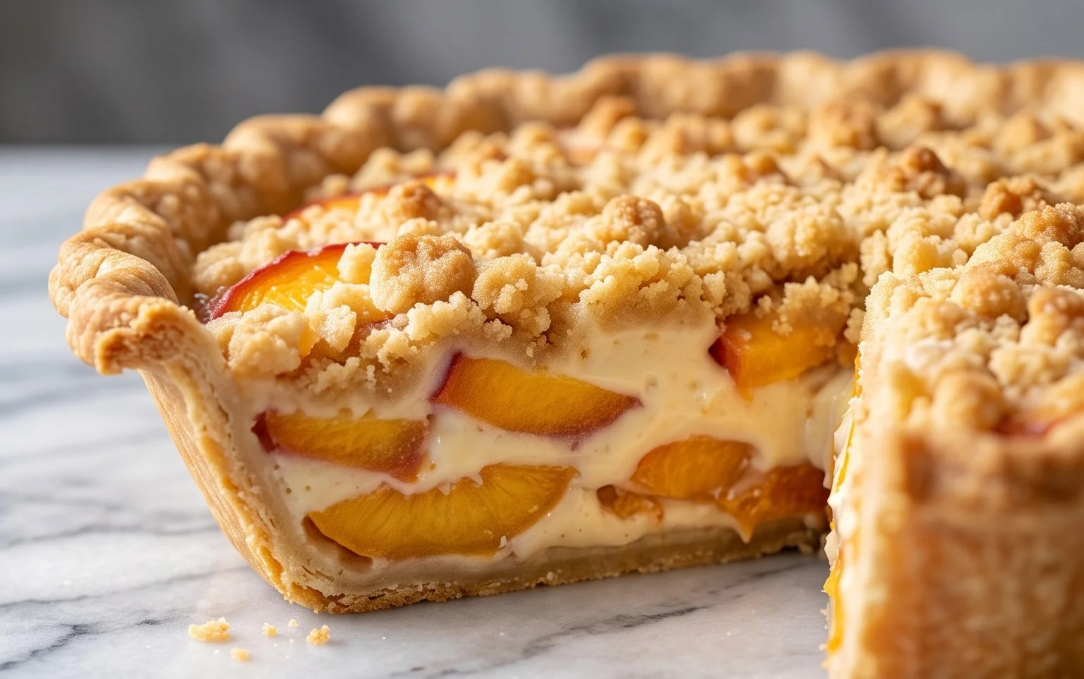 Peaches and Cream Pie