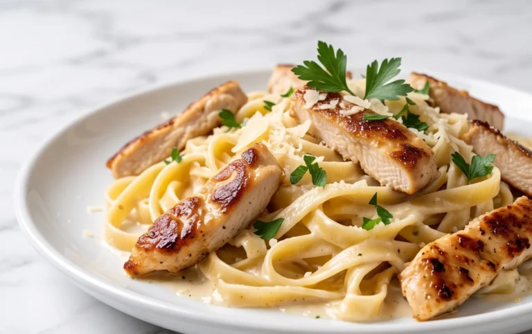 Low Calorie Chicken Alfredo