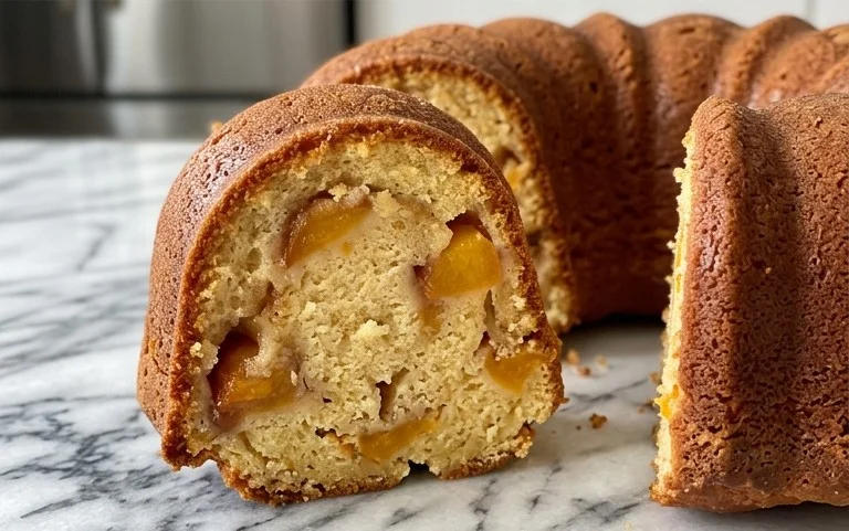 Peach Cobbler Pound Cake