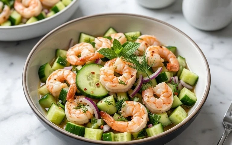 Cucumber Shrimp Salad