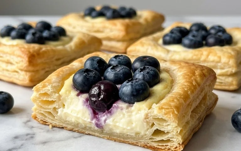Blueberry Cream Cheese Puff Pastry
