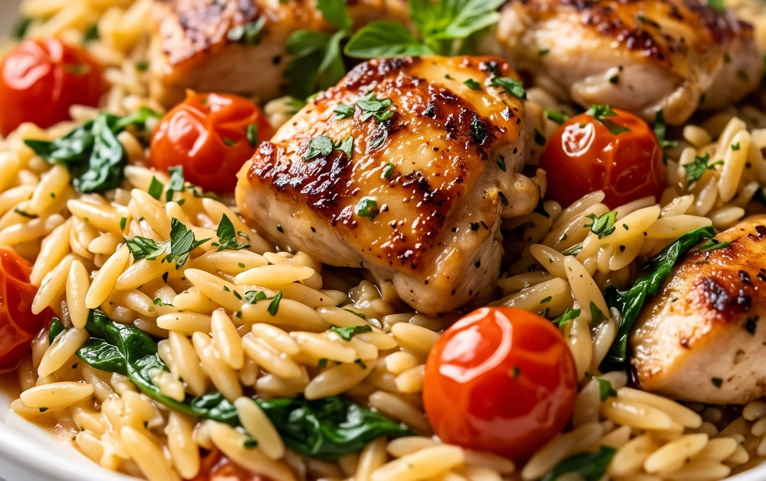 Chicken Orzo (30-Minutes, One-Pan)