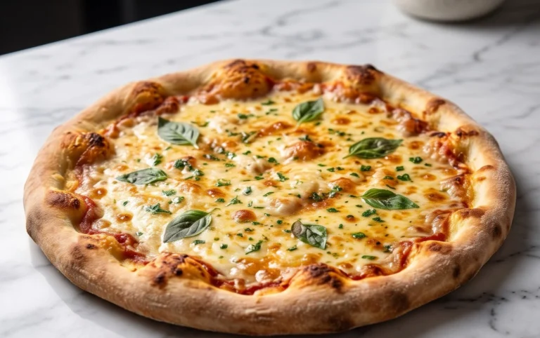 buttery garlic pizza