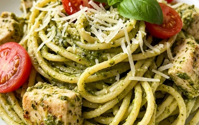 Creamy Chicken Pesto Pasta