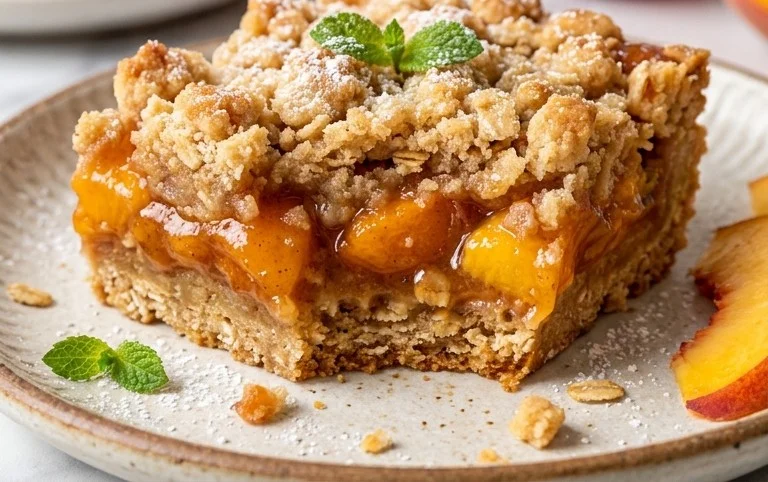 Fresh Peach Crum extractb Bars