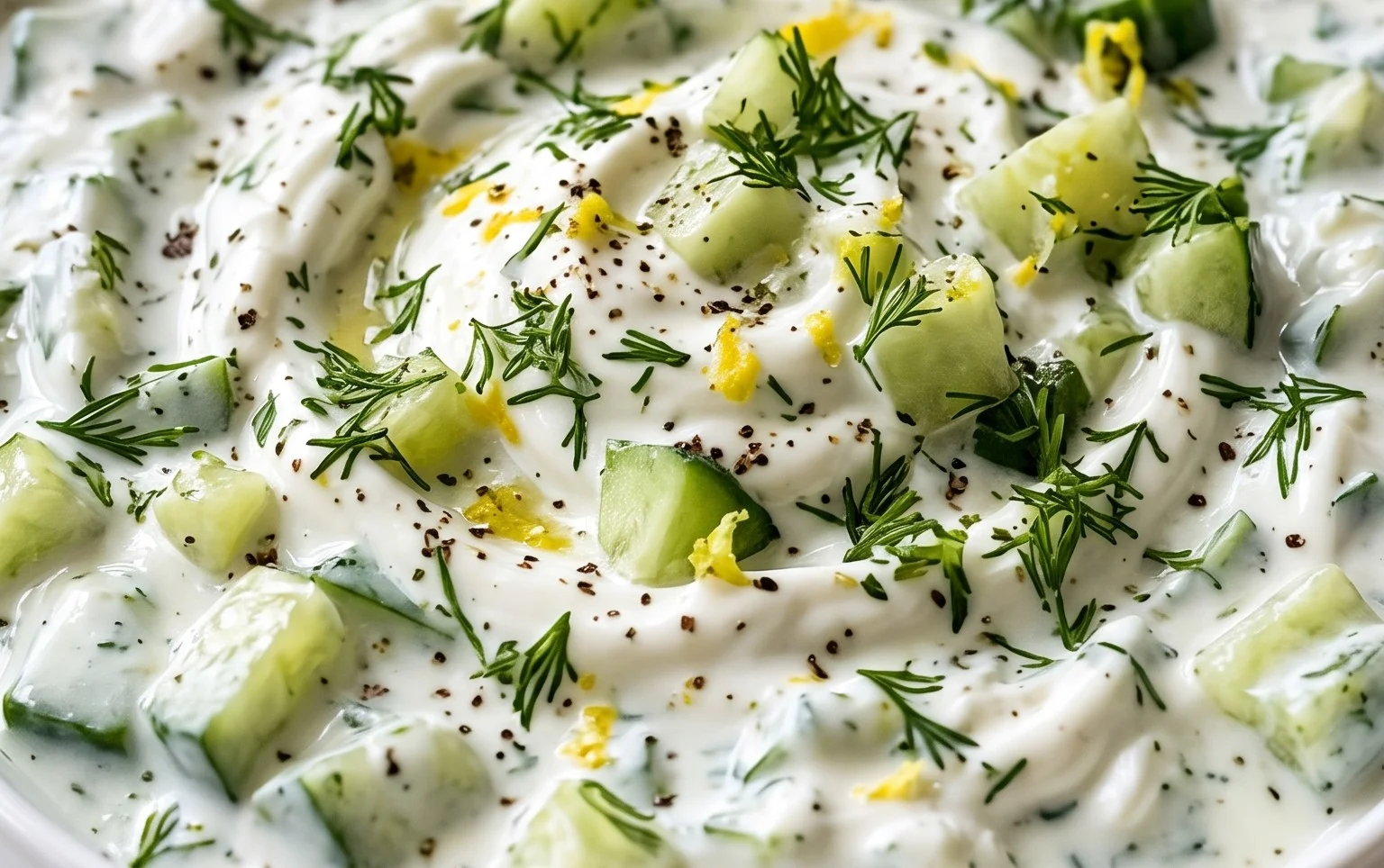 Cucumber Dip with Sour Cream and Dill